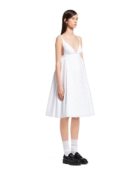 white prada dress strapless|prada jacquard dress.